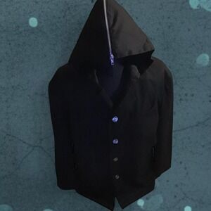 Vintage Boy London Rare hooded zipper jacket Boy Silver Buttons Y2K